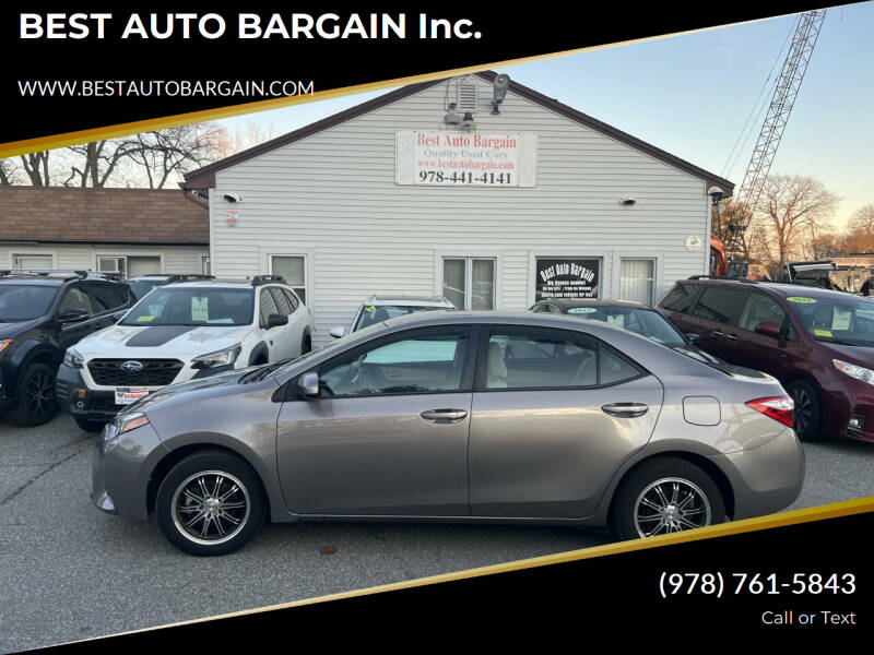 2015 Toyota Corolla for sale at BEST AUTO BARGAIN inc. in Lowell MA