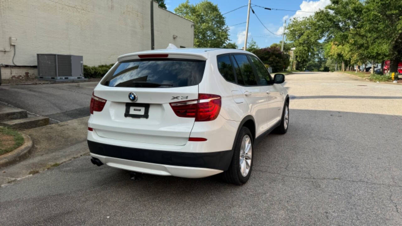 2013 BMW X3 for sale at East Auto Sales LLC in Raleigh, NC