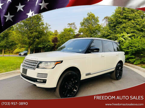 2016 Land Rover Range Rover for sale at Freedom Auto Sales in Chantilly VA