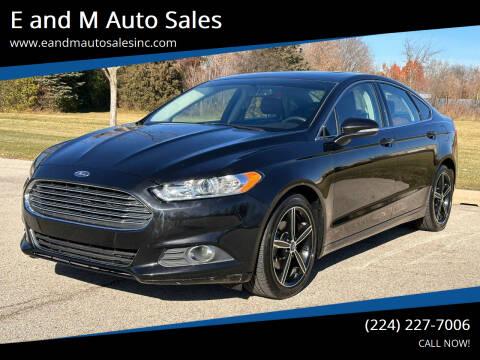 2015 Ford Fusion for sale at E and M Auto Sales in Elgin IL