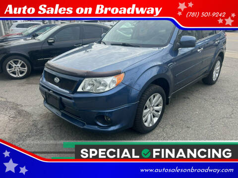 2011 Subaru Forester for sale at Auto Sales on Broadway in Norwood MA