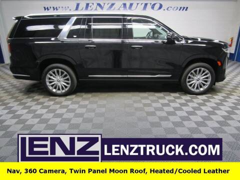 2021 Cadillac Escalade ESV for sale at LENZ TRUCK CENTER in Fond Du Lac WI