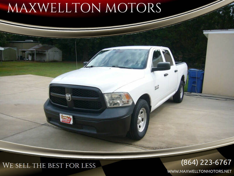 2018 RAM 1500 for sale at MAXWELLTON MOTORS in Greenwood SC
