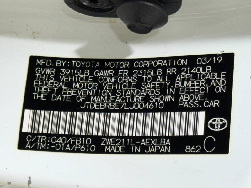 2020 Toyota Corolla Hybrid LE