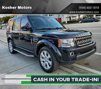 2015 Land Rover LR4 for sale at Kosher Motors in Hollywood FL