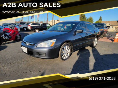 2006 Honda Accord for sale at A2B AUTO SALES in Chula Vista CA