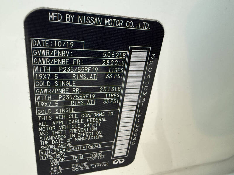 2020 Infiniti QX50 Essential