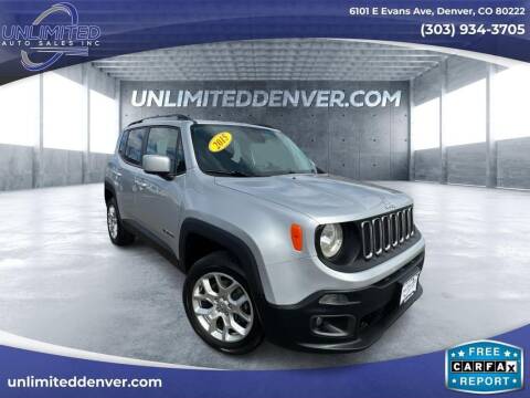 2017 Jeep Renegade for sale at Unlimited Auto Sales in Denver CO