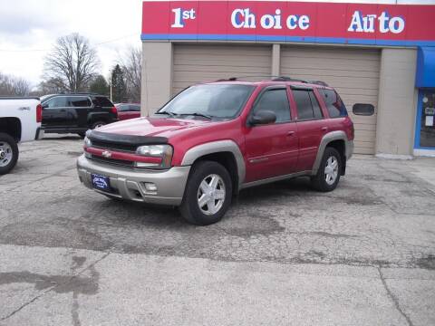 2002 Chevrolet TrailBlazer for sale at 1st Choice Auto Inc in Green Bay WI