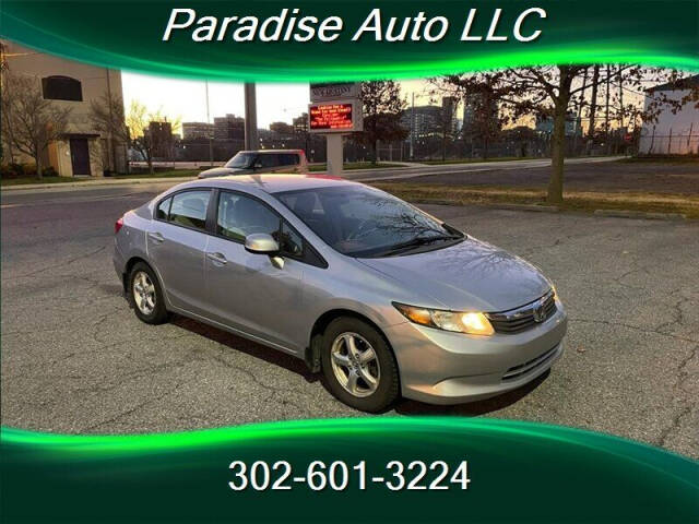 2012 Honda Civic for sale at Paradise Auto in Wilmington, DE