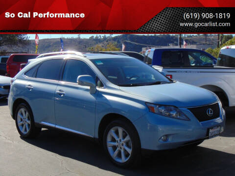 2010 Lexus RX 350 for sale at So Cal Performance in San Diego CA