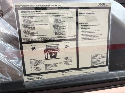 1989 Pontiac Firebird Trans Am GTA
