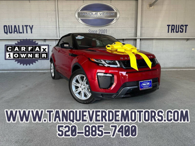 2017 Land Rover Range Rover Evoque Convertible for sale at TANQUE VERDE MOTORS in Tucson AZ