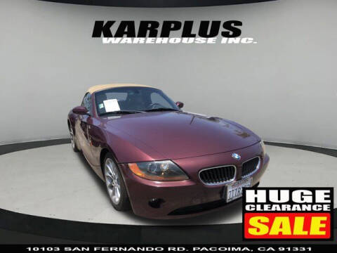 2004 BMW Z4 for sale at Karplus Warehouse in Pacoima CA