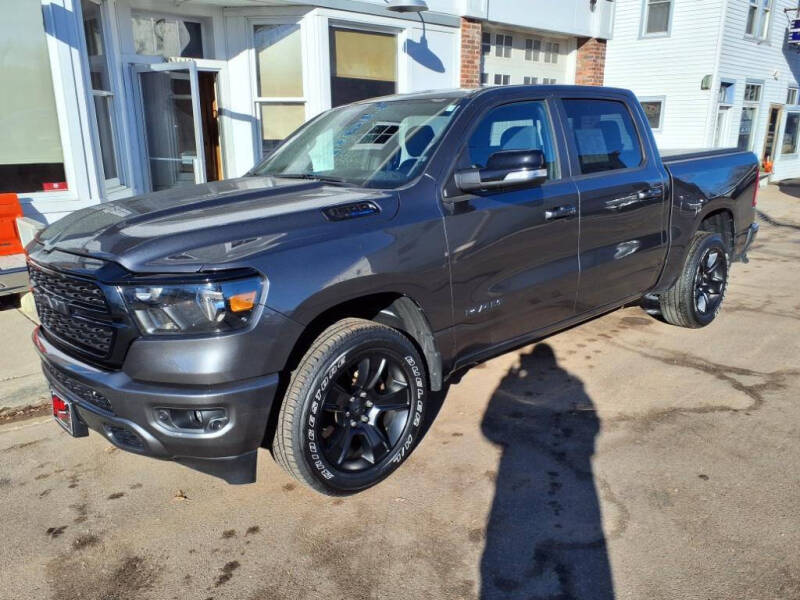Used 2022 RAM Ram 1500 Pickup Big Horn/Lone Star with VIN 1C6SRFFT1NN168881 for sale in Sand Creek, WI