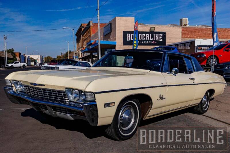 1968 Chevrolet Impala for sale at Borderline Classics & Auto Sales - CLASSICS FOR SALE in Dinuba CA