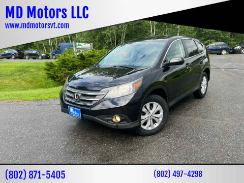 2013 Honda CR-V for sale at MD Motors LLC in Williston VT