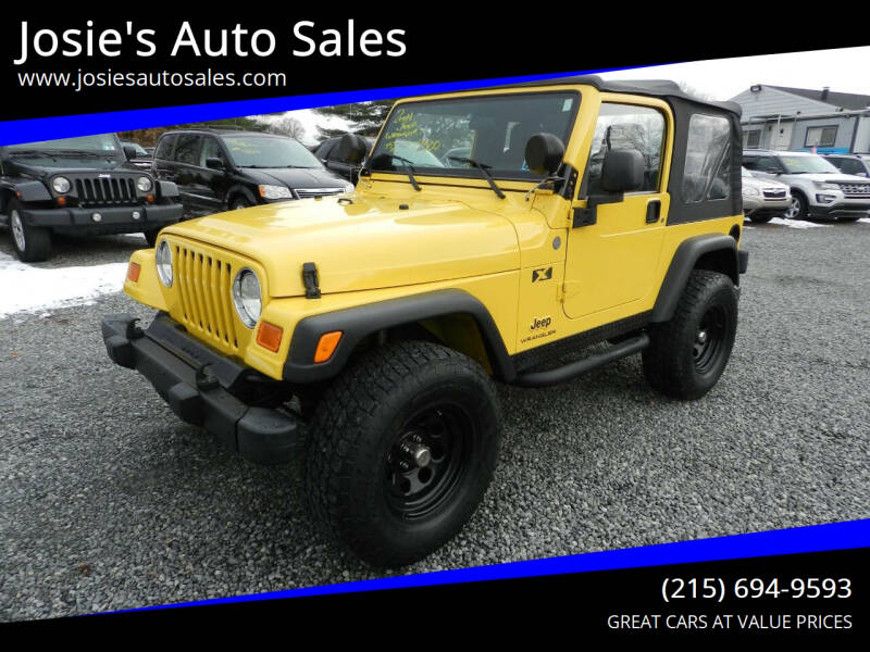 2004 Jeep Wrangler for sale at Josie's Auto Sales in Gilbertsville PA