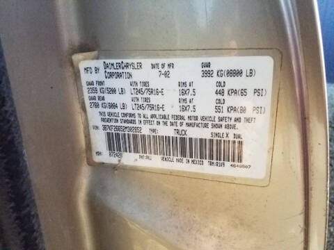 2002 Dodge Ram 2500 SLT