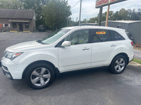 2012 Acura MDX for sale at T Bird Motors in Chatsworth GA