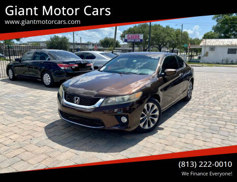 2013 Honda Accord for sale at Giant Motor Cars in Tampa FL