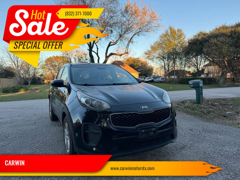 2017 Kia Sportage for sale at CARWIN in Katy TX