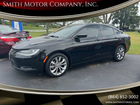 2016 Chrysler 200 for sale at Smith Motor Company, Inc. in Mc Cormick SC