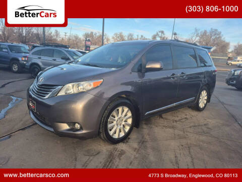 2012 Toyota Sienna for sale at Better Cars in Englewood CO