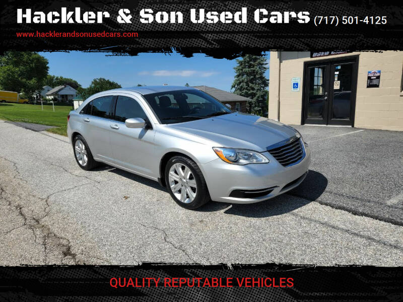 2012 Chrysler 200 for sale at Hackler & Son Used Cars in Red Lion PA