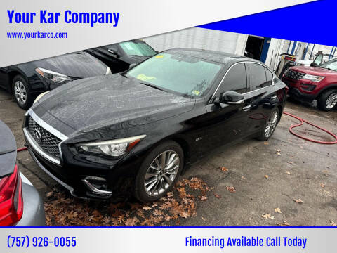 2018 Infiniti Q50 for sale at Your Kar Company in Norfolk VA