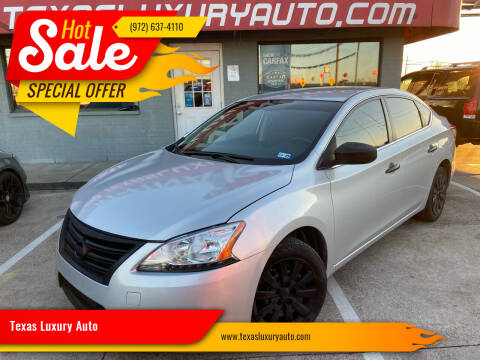 2015 Nissan Sentra for sale at Texas Luxury Auto in Cedar Hill TX
