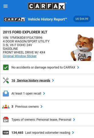 2015 Ford Explorer XLT