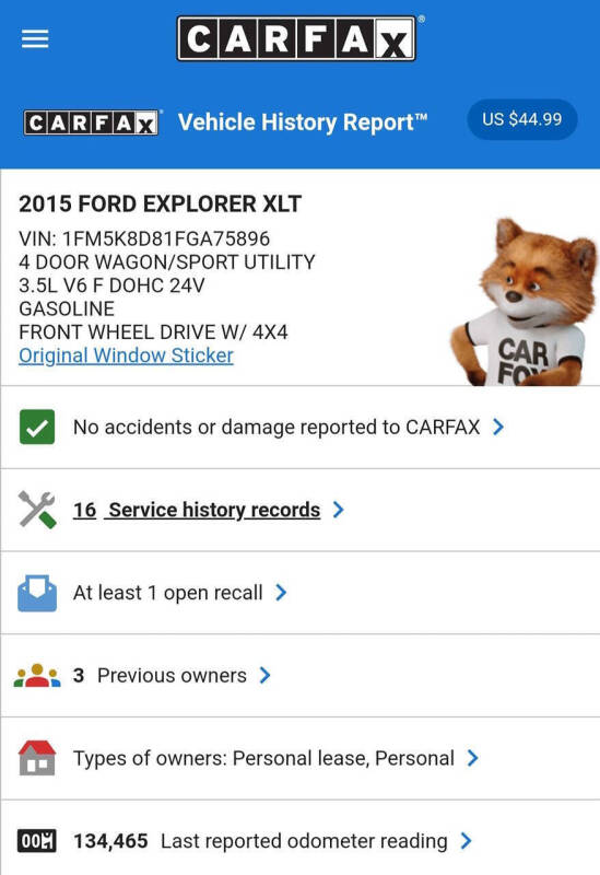 2015 Ford Explorer XLT