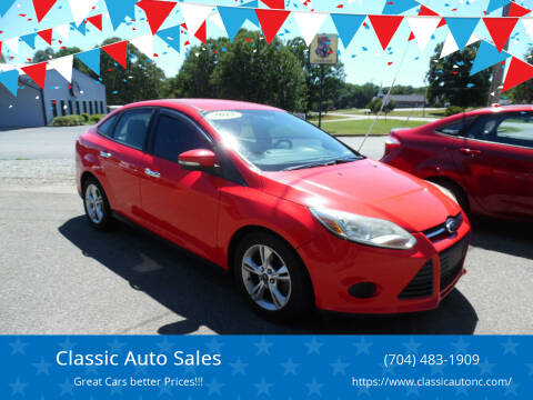 2013 Ford Focus for sale at Classic Auto Sales in Maiden NC