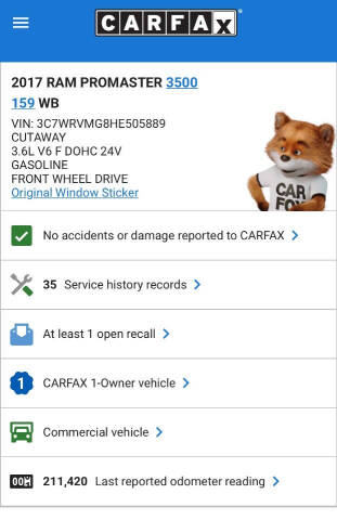 2017 RAM ProMaster 3500 159 WB