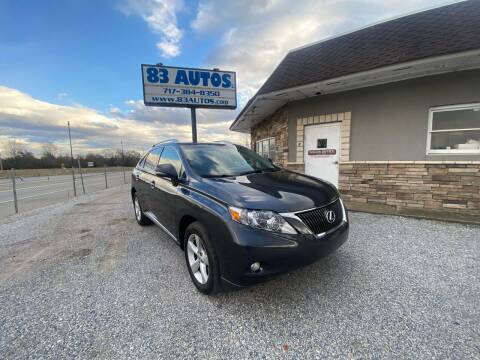 2010 Lexus RX 350 for sale at 83 Autos in York PA