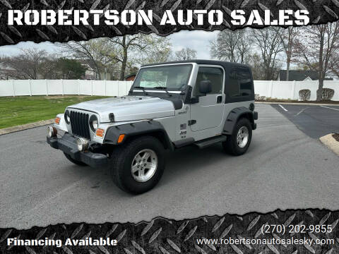 2005 Jeep Wrangler for sale at ROBERTSON AUTO SALES in Bowling Green KY
