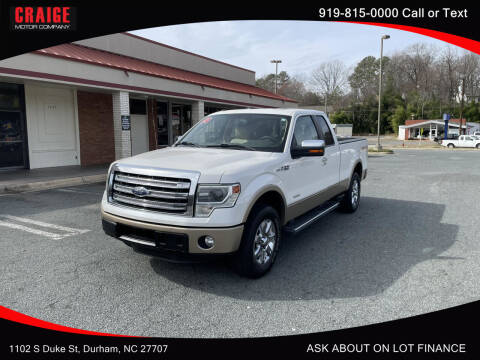 2014 Ford F-150 for sale at CRAIGE MOTOR CO in Durham NC
