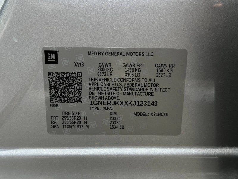 2019 Chevrolet Traverse RS