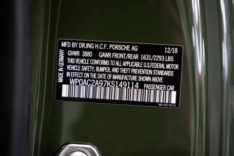 2019 Porsche 911 GT3