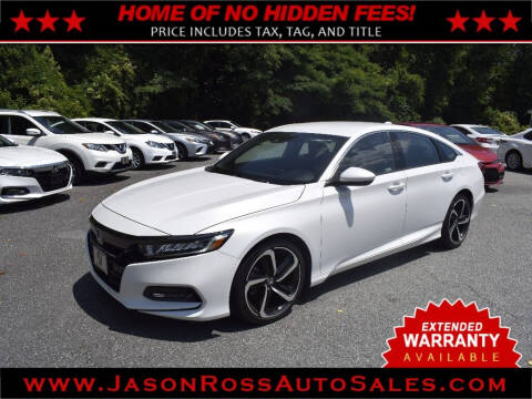 2020 Honda Accord for sale at Jason Ross Auto Sales in Burlington NC