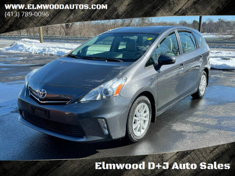 2012 Toyota Prius v for sale at Elmwood D+J Auto Sales in Agawam MA