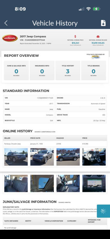 2017 Jeep Compass Latitude