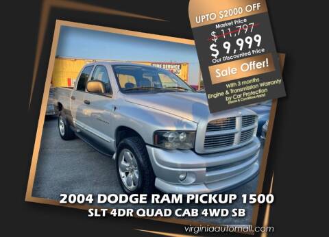 2004 Dodge Ram 1500 for sale at Virginia Auto Mall in Woodford VA