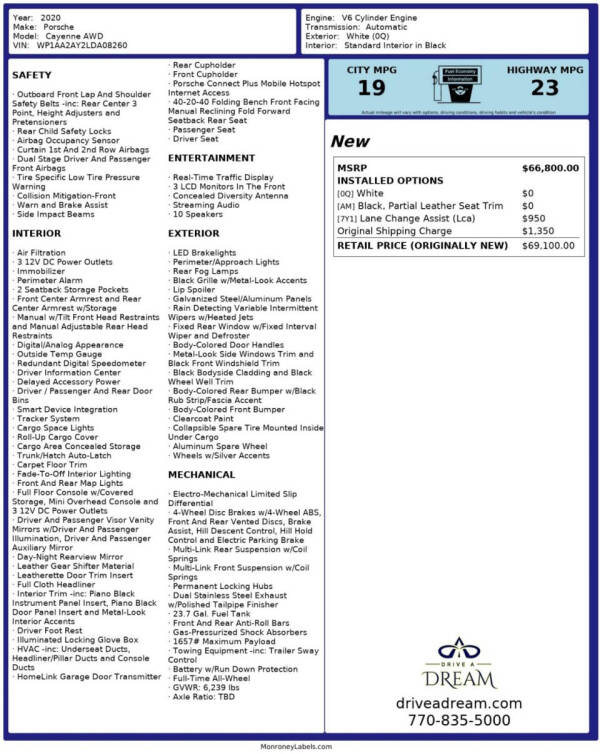 2020 Porsche Cayenne