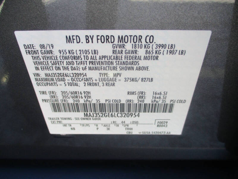2020 Ford EcoSport SE