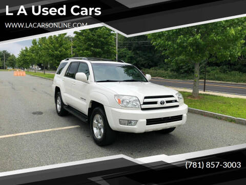 2005 Toyota 4Runner for sale at L A Used Cars in Abington MA
