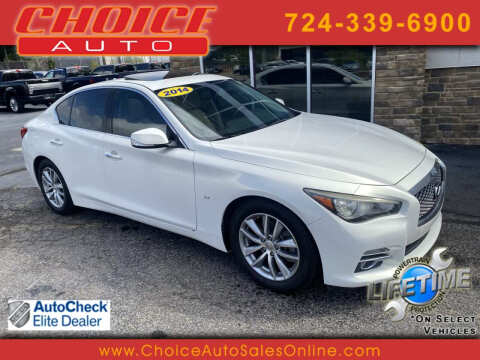 2014 Infiniti Q50 for sale at CHOICE AUTO SALES in Murrysville PA
