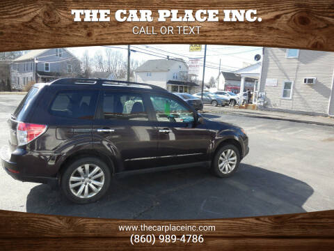 2013 Subaru Forester for sale at THE CAR PLACE INC. in Somersville CT
