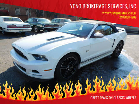 2014 Ford Mustang for sale at Yono Brokerage Services, INC in Farmington MI